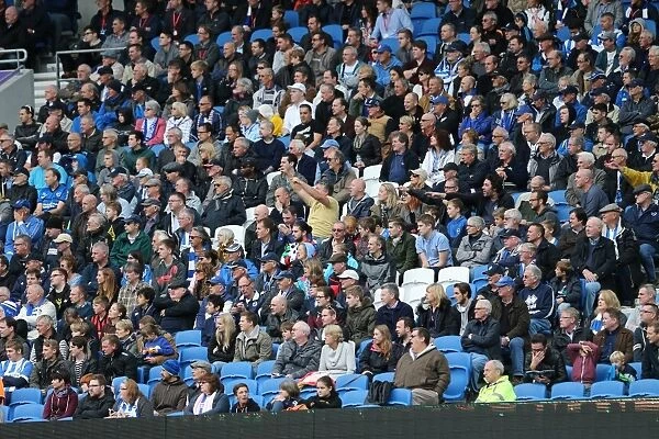 Brighton & Hove Albion Fans in Full Force at American Express Community Stadium during SkyBet Championship Match vs. Rotherham United (October 2014)