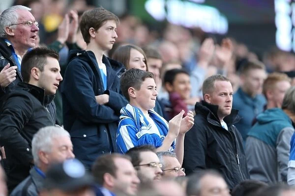 Brighton & Hove Albion Fans in Full Force at American Express Community Stadium during SkyBet Championship Match vs. Rotherham United (25th October 2014)
