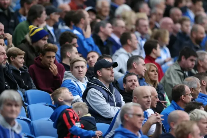 Framed Print : Brighton & Hove Albion Fans in Full Force at American Express Community Stadium during SkyBet Championship Match vs. Rotherham United (October 2014) Framed Print : Brighton & Hove Albion Fans in Full Force at American Express Community Stadium during SkyBet Championship Match vs. Rotherham United (October 2014)