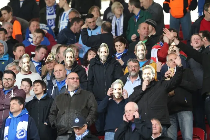 Framed Print : Brighton and Hove Albion Fans in Full Force: Middlesbrough Championship Showdown, May 2015 Framed Print : Brighton and Hove Albion Fans in Full Force: Middlesbrough Championship Showdown, May 2015