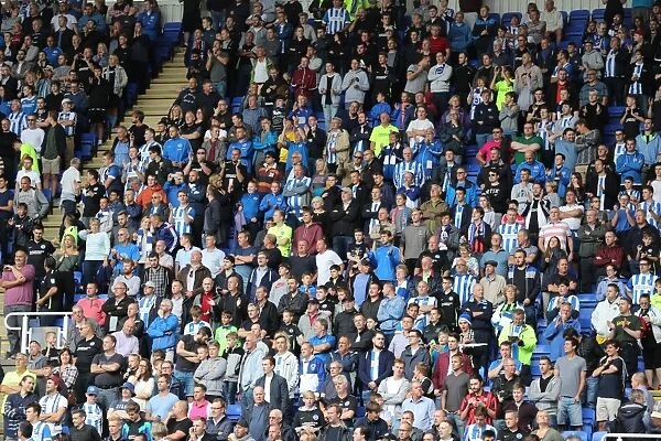 Brighton and Hove Albion Fans in Full Force at Reading Championship Match, 2016