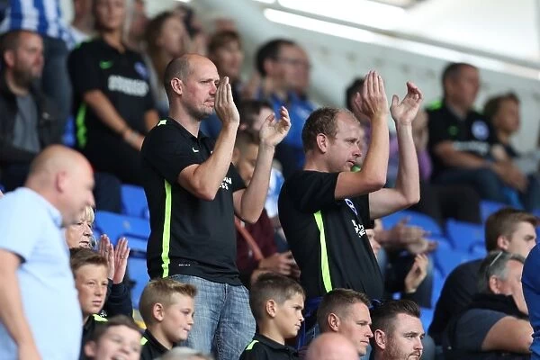 Brighton and Hove Albion Fans in Full Force at Reading Championship Clash, 2016
