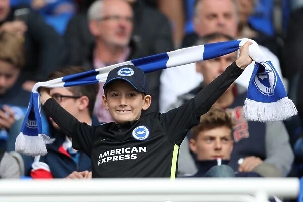 Brighton and Hove Albion Fans in Full Force at Reading's Madejski Stadium during Sky Bet Championship Match, 2016