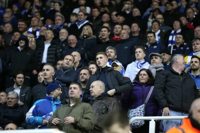 Framed Print : Brighton and Hove Albion Fans in Full Force at Reading's Madejski Stadium (10MAR15) Framed Print : Brighton and Hove Albion Fans in Full Force at Reading's Madejski Stadium (10MAR15)