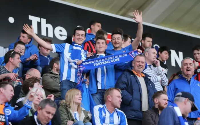 Framed Print : Brighton and Hove Albion Fans in Full Force at Rotherham United Match, April 2015 Framed Print : Brighton and Hove Albion Fans in Full Force at Rotherham United Match, April 2015