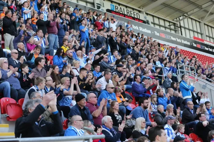 Framed Print : Brighton and Hove Albion Fans in Full Force: Rotherham United Match, April 2015 Framed Print : Brighton and Hove Albion Fans in Full Force: Rotherham United Match, April 2015