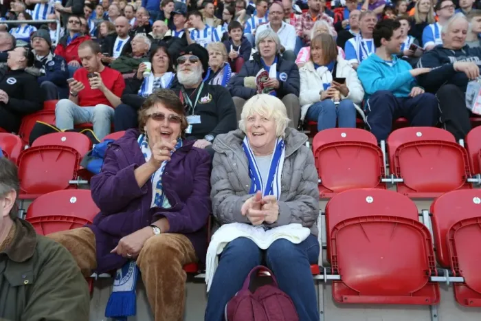 Framed Print : Brighton and Hove Albion Fans in Full Force: Rotherham United Match, April 2015 Framed Print : Brighton and Hove Albion Fans in Full Force: Rotherham United Match, April 2015
