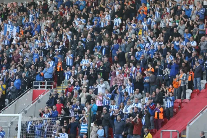 Framed Print : Brighton and Hove Albion Fans in Full Force: Rotherham United vs. Brighton and Hove Albion, April 2015 Framed Print : Brighton and Hove Albion Fans in Full Force: Rotherham United vs. Brighton and Hove Albion, April 2015