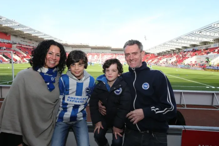 Framed Print : Brighton and Hove Albion Fans in Full Force: Rotherham United vs. Brighton and Hove Albion, April 2015 Framed Print : Brighton and Hove Albion Fans in Full Force: Rotherham United vs. Brighton and Hove Albion, April 2015
