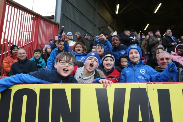 Framed Print : Brighton and Hove Albion Fans in Full Force: The Valley Championship Showdown, 10 January 2015 Framed Print : Brighton and Hove Albion Fans in Full Force: The Valley Championship Showdown, 10 January 2015