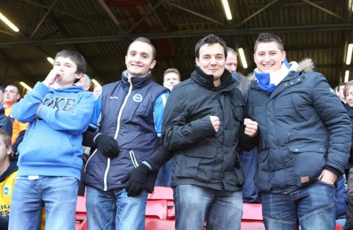 Framed Print : Brighton and Hove Albion Fans in Full Force: The Valley Championship Showdown, 10 January 2015 Framed Print : Brighton and Hove Albion Fans in Full Force: The Valley Championship Showdown, 10 January 2015