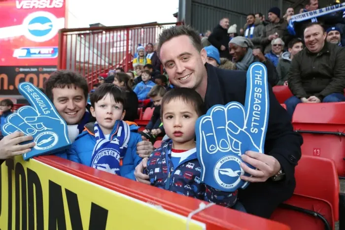 Framed Print : Brighton and Hove Albion Fans in Full Force: The Valley Showdown, 10 January 2015 Framed Print : Brighton and Hove Albion Fans in Full Force: The Valley Showdown, 10 January 2015