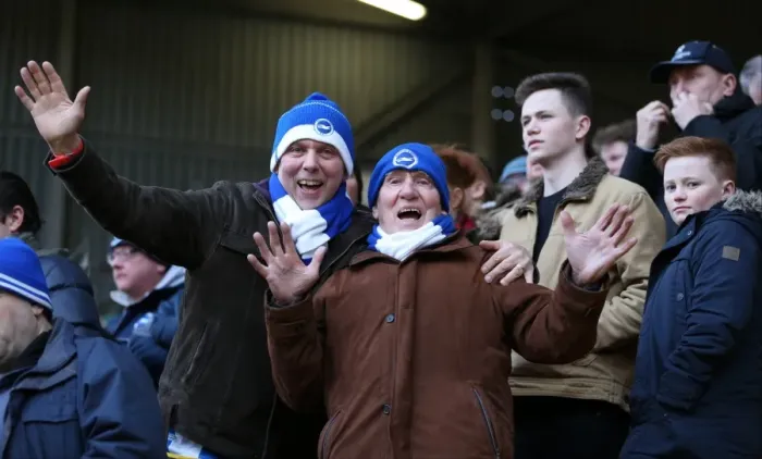 Framed Print : Brighton and Hove Albion Fans in Full Force: The Valley Showdown, 10 January 2015 (Charlton Athletic vs. Brighton and Hove Albion) Framed Print : Brighton and Hove Albion Fans in Full Force: The Valley Showdown, 10 January 2015 (Charlton Athletic vs. Brighton and Hove Albion)