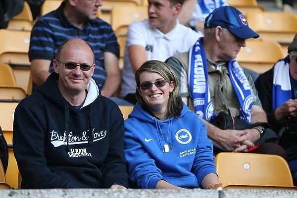 Brighton and Hove Albion Fans in Full Force at Wolverhampton Wanderers Championship Showdown, August 2015
