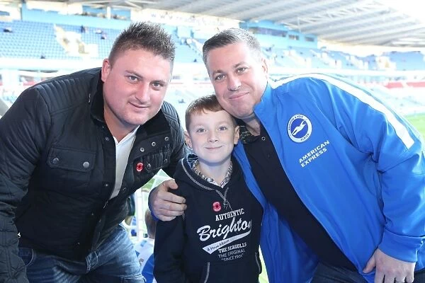 Brighton and Hove Albion Fans Passionate Display at Reading Championship Match, October 2015