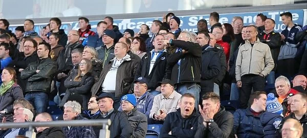 Brighton and Hove Albion Fans Passionate Showdown at Blackburn Rovers (21MAR15)