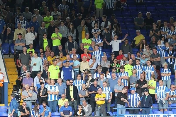 Brighton and Hove Albion Fans Passionate Showdown at Ipswich Town Championship Game, August 2015