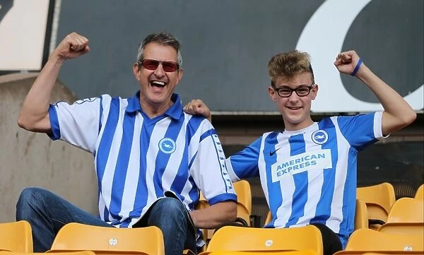Brighton and Hove Albion Fans Passionate Showdown at Molineux: Sky Bet Championship 2015 - Wolverhampton Wanderers vs. Brighton and Hove Albion