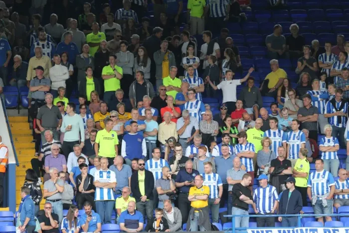 Framed Print : Brighton and Hove Albion Fans Passionate Showdown at Ipswich Town Championship Game, August 2015 Framed Print : Brighton and Hove Albion Fans Passionate Showdown at Ipswich Town Championship Game, August 2015