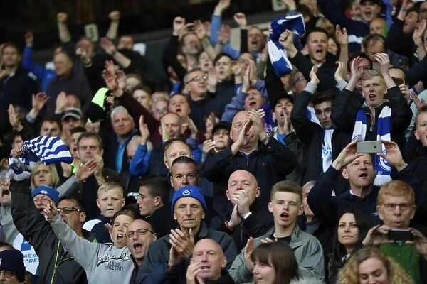Brighton & Hove Albion Fans Passionate Showing at Molineux Stadium (April 14, 2017): EFL Sky Bet Championship Match vs. Wolverhampton Wanderers