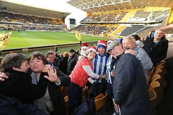 Brighton and Hove Albion Fans Passionate Support: Wolverhampton Wanderers vs. Brighton and Hove Albion (20DEC14)