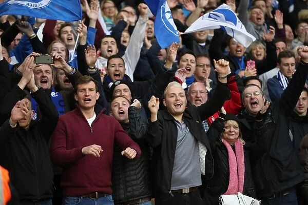 Brighton & Hove Albion Fans Passionate Support at Molineux Stadium (14APR17)