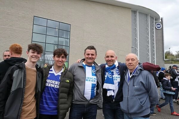 Brighton and Hove Albion Fans Passionate Support: EFL Sky Bet Championship Clash vs. Wigan Athletic (17th April 2017)