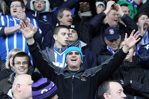 Brighton & Hove Albion Fans Passionate Support at AFC Bournemouth, January 2011 (Withdean Era)