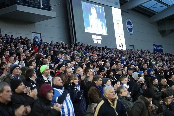 Brighton and Hove Albion Fans Pay Tribute: Sarah Watts Applauded at American Express Community Stadium (Brentford vs. Brighton, 17 January 2015)