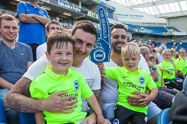 Brighton and Hove Albion Fans in Full Support at the 2015 Pre-Season Friendly Against Sevilla