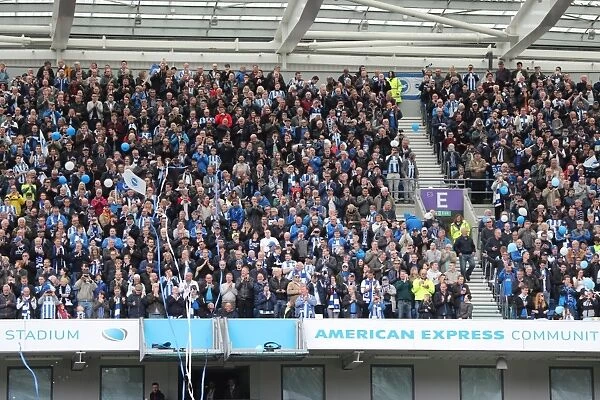 Brighton and Hove Albion Fans in Full Support at the American Express Community Stadium vs. Wigan Athletic (17APR17)