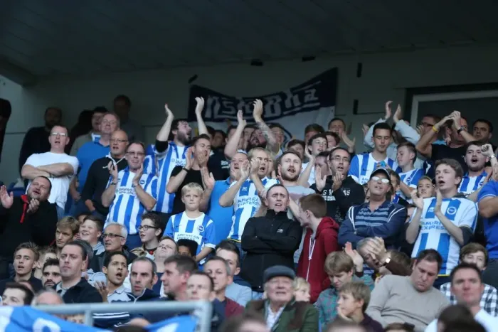 Framed Print : Brighton & Hove Albion Fans in Full Support: Brighton vs. Middlesbrough, 18th October 2014 Framed Print : Brighton & Hove Albion Fans in Full Support: Brighton vs. Middlesbrough, 18th October 2014