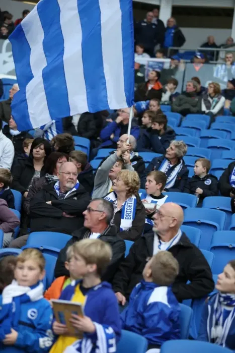 Framed Print : Brighton & Hove Albion Fans in Full Support: A Sea of Seagulls Against Blackburn Rovers (Nov 2014) Framed Print : Brighton & Hove Albion Fans in Full Support: A Sea of Seagulls Against Blackburn Rovers (Nov 2014)