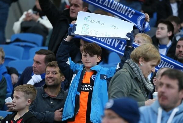 Brighton and Hove Albion Fans in Full Swing: Sky Bet Championship Clash vs AFC Bournemouth (10APR15)