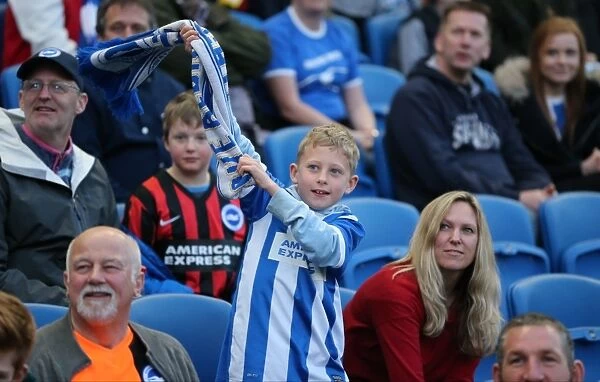 Brighton and Hove Albion Fans in Full Swing: Sky Bet Championship Match vs AFC Bournemouth (10 April 2015)