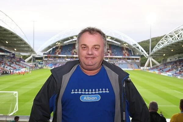 Brighton and Hove Albion Fans in Full Swing: Huddersfield Championship Clash, August 2015