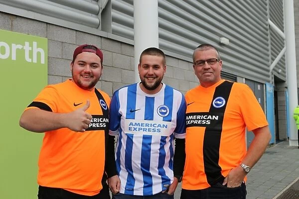 Brighton & Hove Albion Fans in Full Swing at American Express Community Stadium during SkyBet Championship Match vs. Rotherham United (25th October 2014)