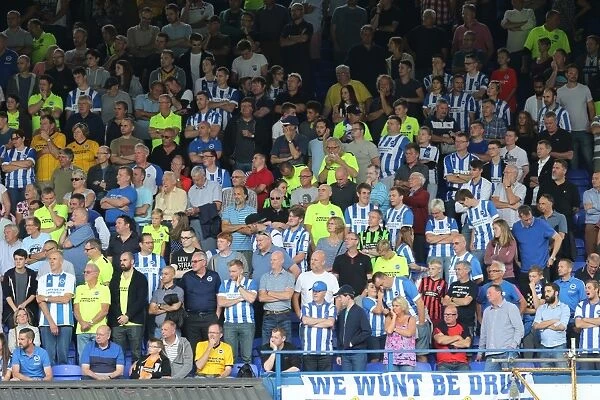 Brighton and Hove Albion Fans in Full Swing at Ipswich Town Championship Clash, August 2015