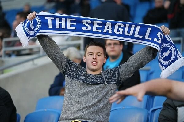 Brighton and Hove Albion Fans in Full Throat: Sky Bet Championship Showdown vs AFC Bournemouth (10APR15)