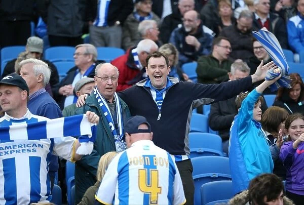 Brighton and Hove Albion Fans in Full Throat: Sky Bet Championship Showdown vs. AFC Bournemouth (10APR15)