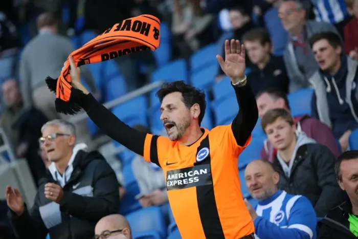Framed Print : Brighton & Hove Albion Fans in Full Throat: Sky Bet Championship Showdown vs AFC Bournemouth (10APR15) Framed Print : Brighton & Hove Albion Fans in Full Throat: Sky Bet Championship Showdown vs AFC Bournemouth (10APR15)
