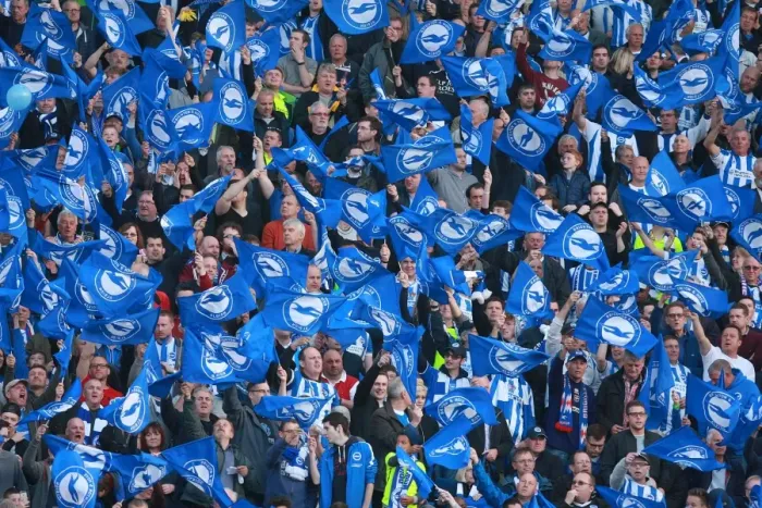 Framed Print : Brighton and Hove Albion Fans Unite: Play-Off Tension at American Express Community Stadium (16MAY16) Framed Print : Brighton and Hove Albion Fans Unite: Play-Off Tension at American Express Community Stadium (16MAY16)