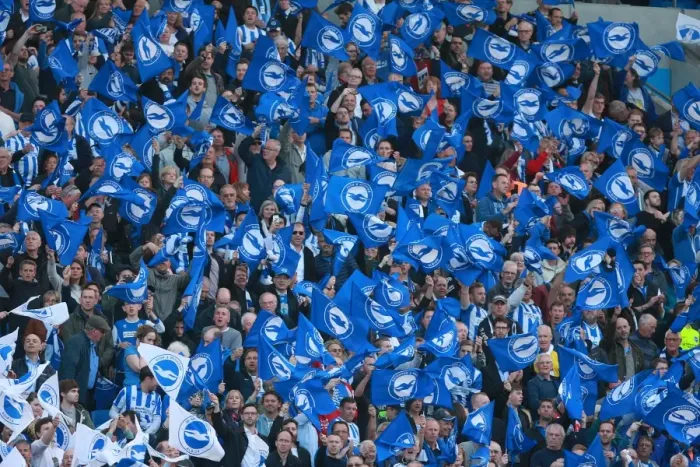 Framed Print : Brighton and Hove Albion Fans Unite: Play-Off Tension at American Express Community Stadium (16MAY16) Framed Print : Brighton and Hove Albion Fans Unite: Play-Off Tension at American Express Community Stadium (16MAY16)