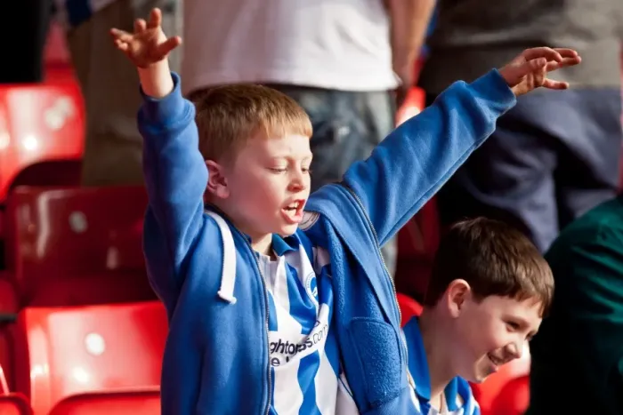 Framed Print : Brighton and Hove Albion Fans Unwavering Passion at Nottingham Forest Championship Match, March 2012 Framed Print : Brighton and Hove Albion Fans Unwavering Passion at Nottingham Forest Championship Match, March 2012
