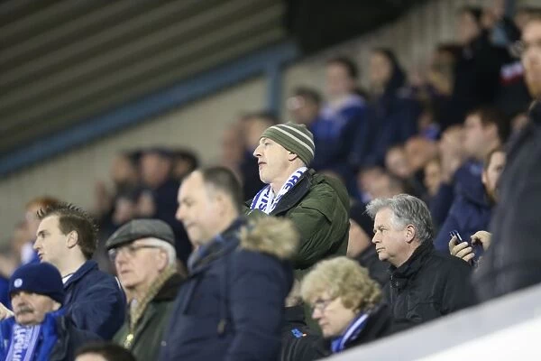 Brighton and Hove Albion Fans Unwavering Support at Millwall Championship Match, 17th March 2015