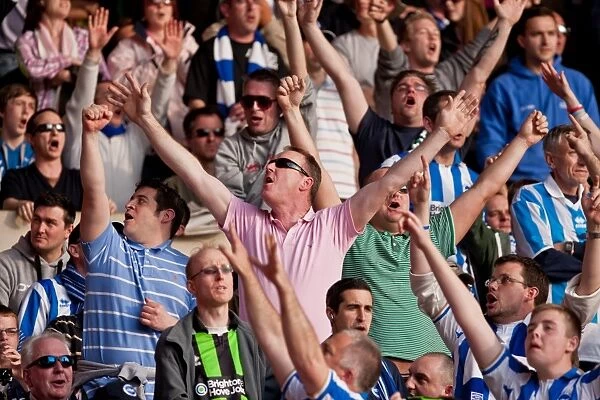 Brighton & Hove Albion Fans Unwavering Support at Nottingham Forest Championship Match, March 2012