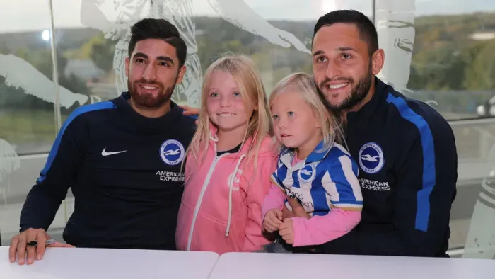 Framed Print : Brighton & Hove Albion FC: 2018 Player Signing Event - Autograph Session with the Team Framed Print : Brighton & Hove Albion FC: 2018 Player Signing Event - Autograph Session with the Team