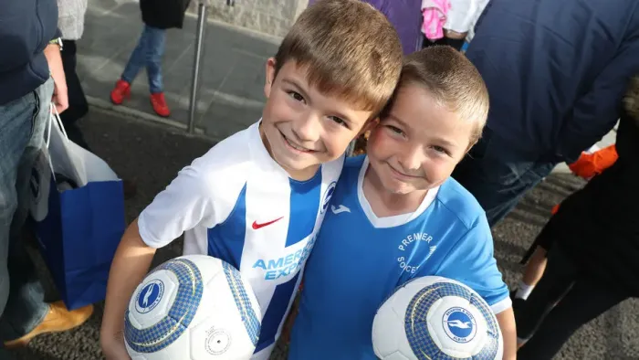 Framed Print : Brighton & Hove Albion FC: 2018 Player Signing Session - Meet and Greet with the Team