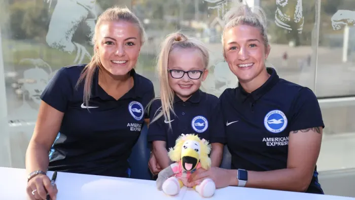 Framed Print : Brighton & Hove Albion FC: 2018 Player Signing Session - Meet and Greet with the Team