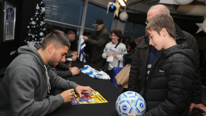 Framed Print : Brighton & Hove Albion FC: 2019 / 20 Season - Player Signing Session with Neal Maupay, Dale Stephens, Aaron Connolly, and Adam Webster at Amex Stadium Framed Print : Brighton & Hove Albion FC: 2019 / 20 Season - Player Signing Session with Neal Maupay, Dale Stephens, Aaron Connolly, and Adam Webster at Amex Stadium
